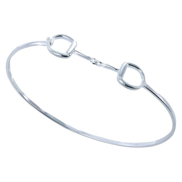 Sterling Silver Snaffle Bangle